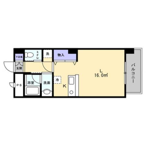 CASA ANGELICA(1K/6階)の間取り写真