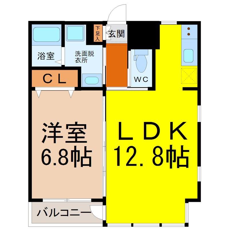 LA ISLA GRANDE(1LDK/5階)の間取り写真