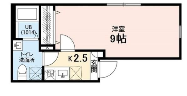 エクセラン亀有(1K/2階)の間取り写真