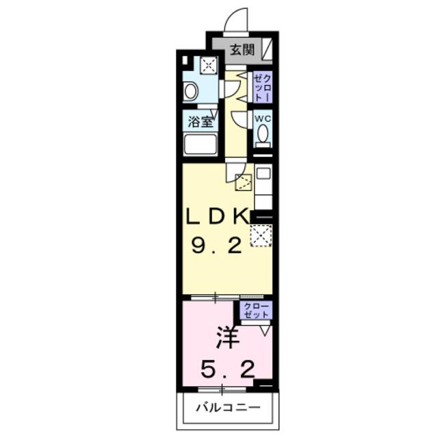 アークステラ(1LDK/1階)の間取り写真