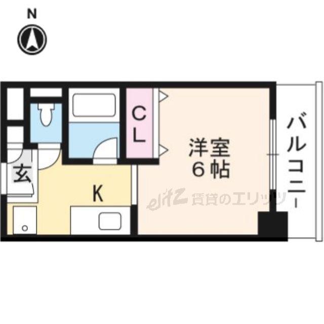 エスペオーラ近藤(1K/3階)の間取り写真