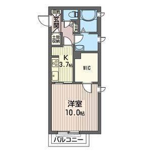 ESPERANZA(1K/2階)の間取り写真