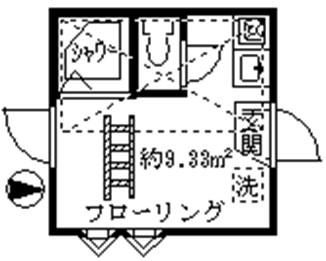 フェリスホープ(ワンルーム/1階)の間取り写真