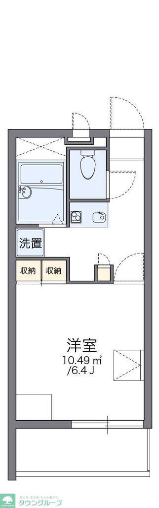 レオパレスJOY(1K/3階)の間取り写真