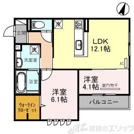 D-ROOM NOVALIS(2LDK/2階)の間取り写真