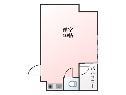 グランドルー(ワンルーム/3階)の間取り写真