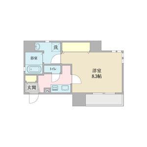 K SMART IMAIKE(1K/4階)の間取り写真