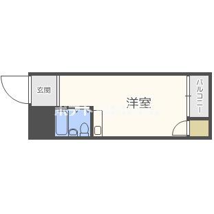 シャルム岸里(ワンルーム/2階)の間取り写真