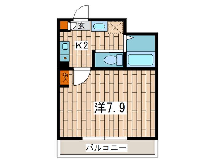 グレース久里浜(1K/3階)の間取り写真