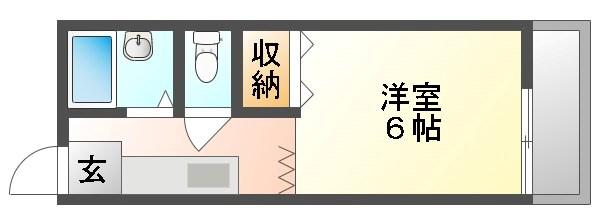 サンフレンズ(1K/2階)の間取り写真