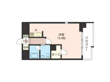 マストライフ日本橋本町(1K/7階)の間取り写真