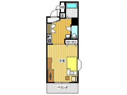 ノーブルハウス吉田(1K/4階)の間取り写真