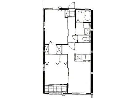 フローラA(2LDK/1階)の間取り写真