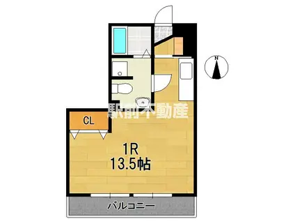 プロシード若宮(ワンルーム/1階)の間取り写真