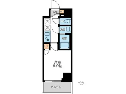 オーキッドレジデンス西川口(1K/5階)の間取り写真