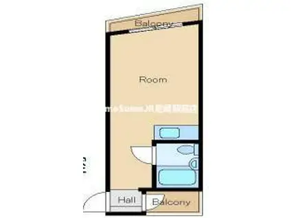 万和ビル(ワンルーム/4階)の間取り写真