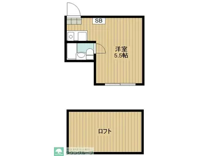 花小金井MSホーム2番館(ワンルーム/1階)の間取り写真