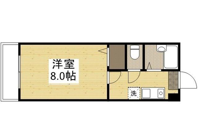 アルフィーネ高屋(1K/3階)の間取り写真