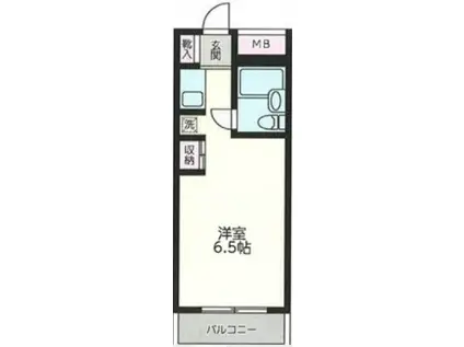 ライブトピア子安(ワンルーム/2階)の間取り写真