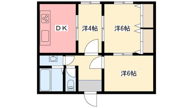 中央ハイツ(3DK/1階)の間取り写真