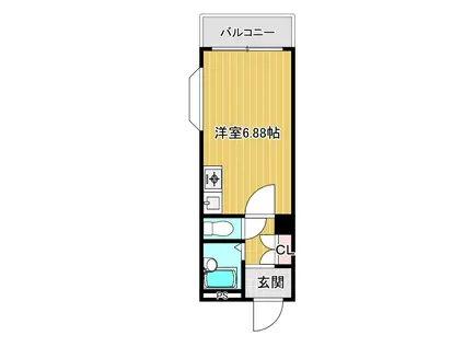 サンファミール(ワンルーム/3階)の間取り写真