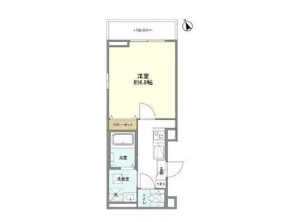 リモーネ(1K/2階)の間取り写真