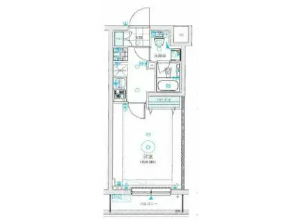 MAXIV蓮根DUE(1K/4階)の間取り写真