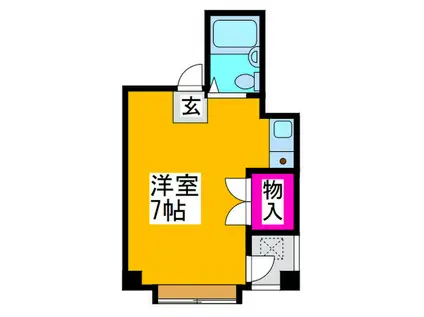 富吉マンション(ワンルーム/4階)の間取り写真