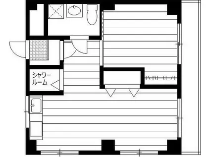 プラーズ南池袋(1LDK/3階)の間取り写真