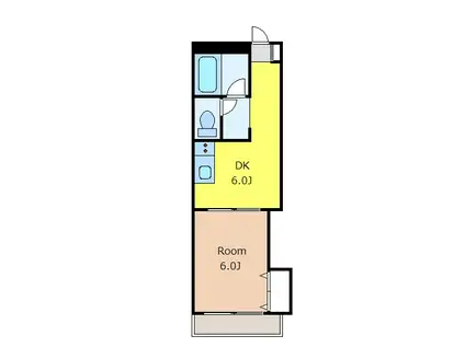 クヒオハイツ(1DK/3階)の間取り写真