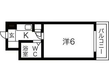 インク・エイト(ワンルーム/4階)の間取り写真