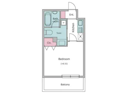 レジディア新川(1K/3階)の間取り写真