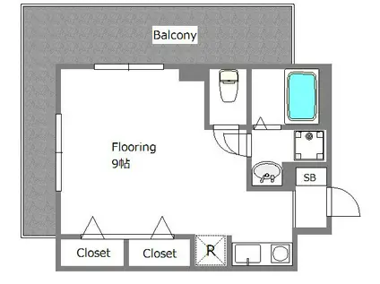 プレシャス東山(ワンルーム/4階)の間取り写真