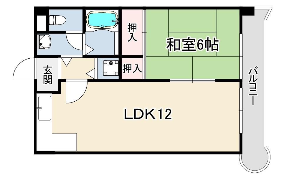 LAPIS(1LDK/3階)の間取り写真