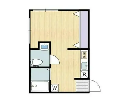 ファミーユ若林(ワンルーム/1階)の間取り写真