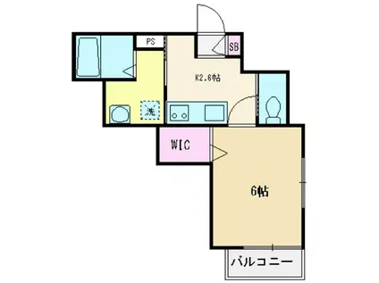 STAR GRACE(1K/1階)の間取り写真