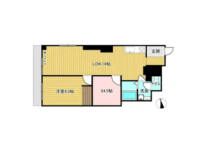 シャンボール覚王山(1SLDK/2階)の間取り写真