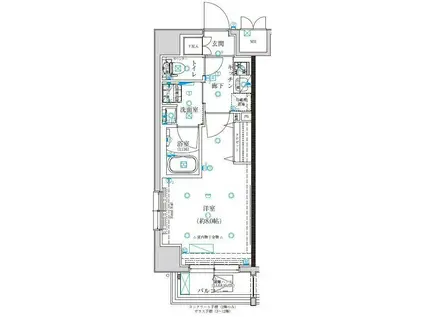 クレイシア板橋蓮沼(1K/11階)の間取り写真
