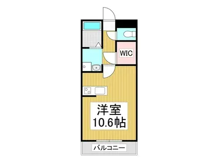 グレイスメゾン茅野1番館(ワンルーム/2階)の間取り写真