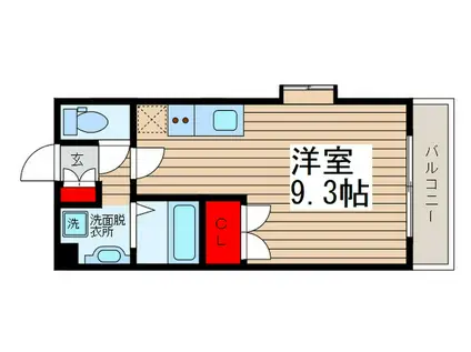 アーク松の木通(ワンルーム/3階)の間取り写真