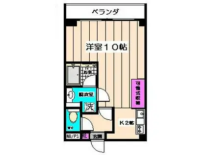 HOUSE 倉(1K/3階)の間取り写真