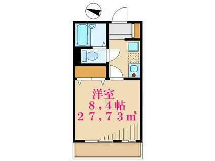 コートブリランテ(1K/1階)の間取り写真