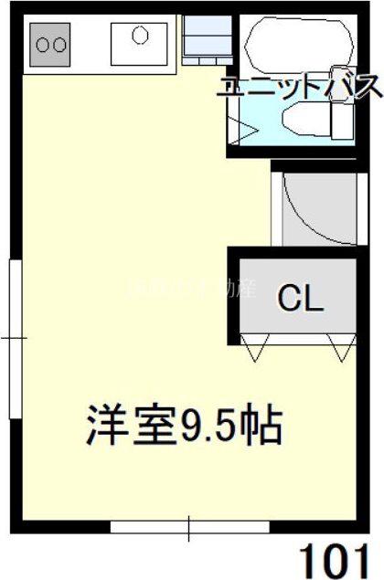 メゾンエスポワール(ワンルーム/1階)の間取り写真