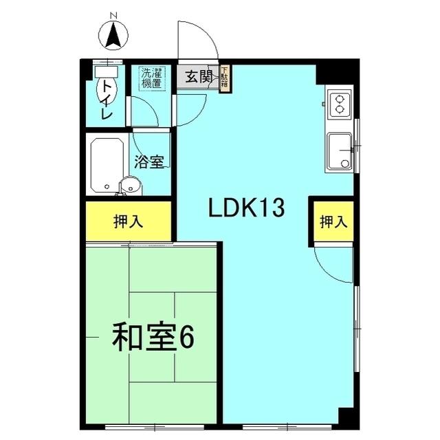 コーポビオラセア(1LDK/1階)の間取り写真