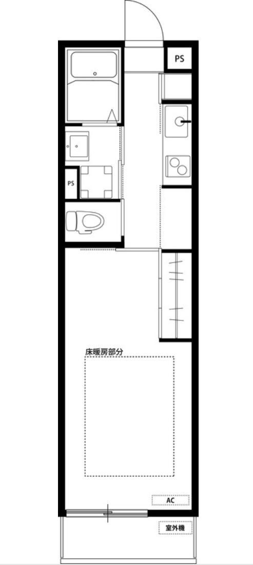 リブリ・ADハウス(1K/2階)の間取り写真