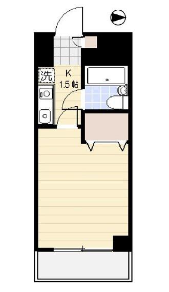 リュミエール(1K/5階)の間取り写真