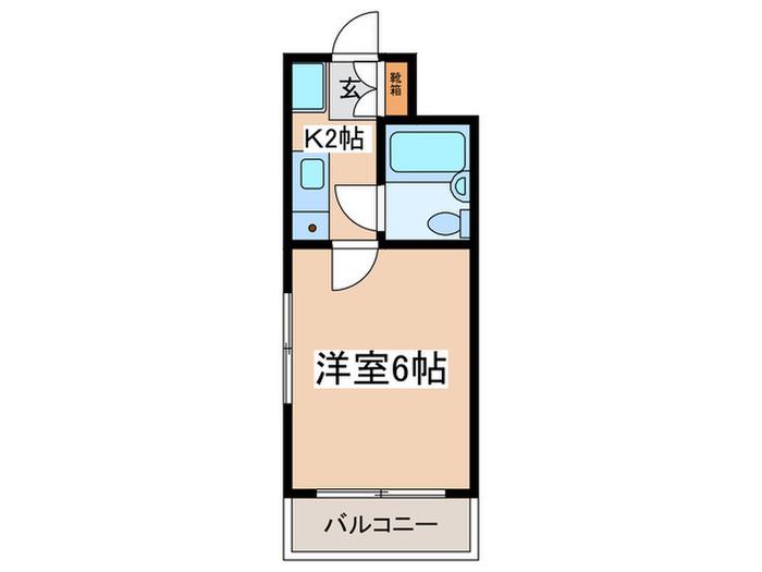 ワコーレ町田(1K/1階)の間取り写真