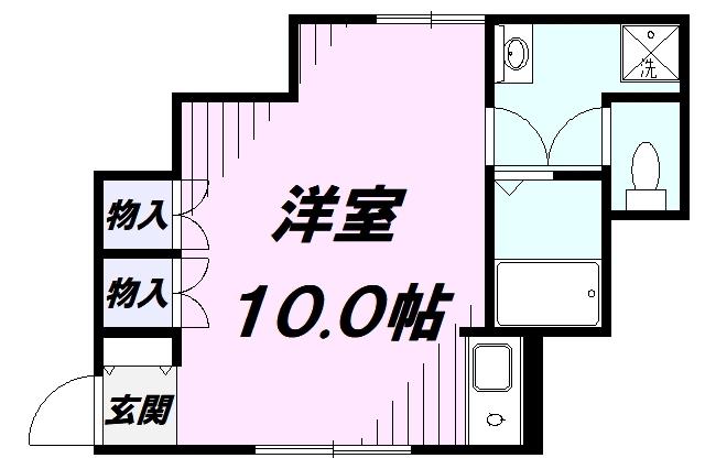 クレールエスパース(ワンルーム/1階)の間取り写真