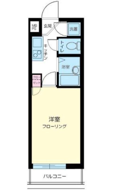 ルーブル中馬込壱番館(1K/3階)の間取り写真