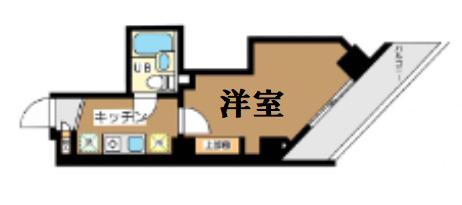 レガーロ関内(1K/2階)の間取り写真